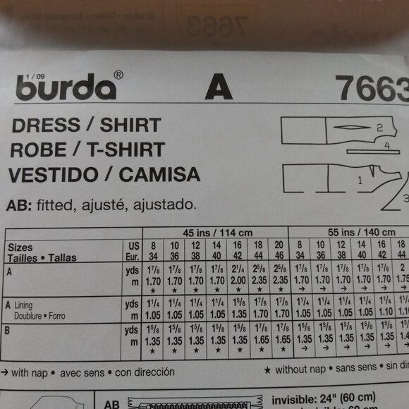 Cowl Neck Dress Blouse Sewing Pattern Size 8-20 UNCUT BURDA 7663 Casual Formal - Picture 4 of 10